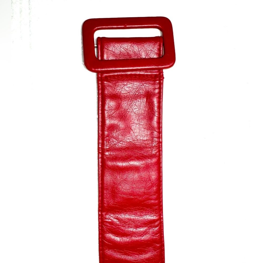 Red Raspberry Belt with Buckle - Picture 10 of 13